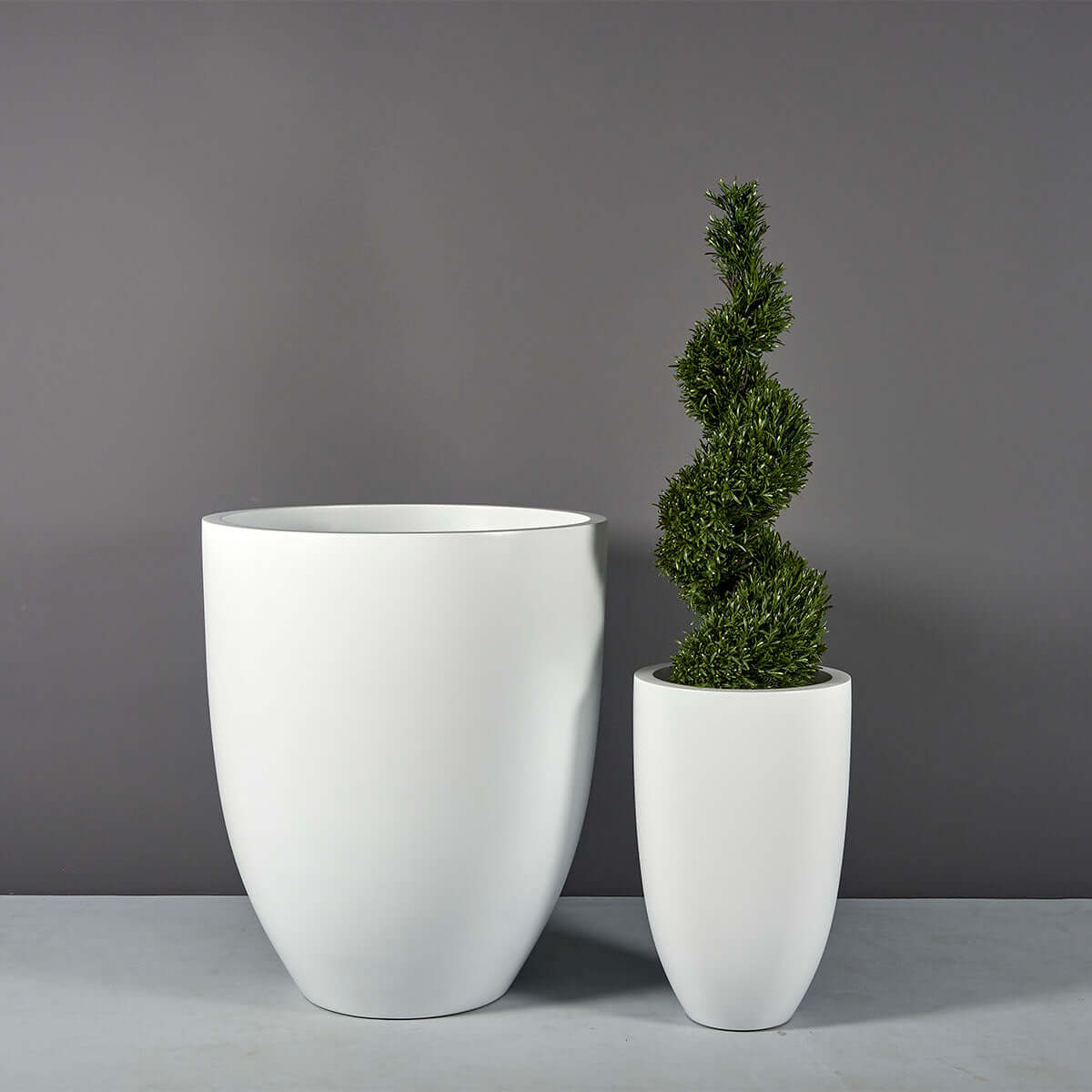 24 diameter planter pots Jay Scotts Brannan Fiberglass Round Planter Box