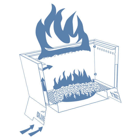 Official NFL Pittsburgh Steelers 28" Square Mammoth Patio Smokeless Fire Pit Medallion Series