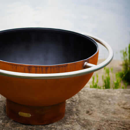 Fire Pit Art Bella Luna Handcrafted Carbon Steel Fire Pit (BL), Fireplace - Yardify.com