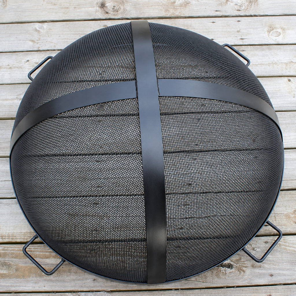 Fire Pit Art 44.5-Inch Outdoor Fire Pit Screen for Fireplace and Patio - SG-44.5, Fireplace - Yardify.com