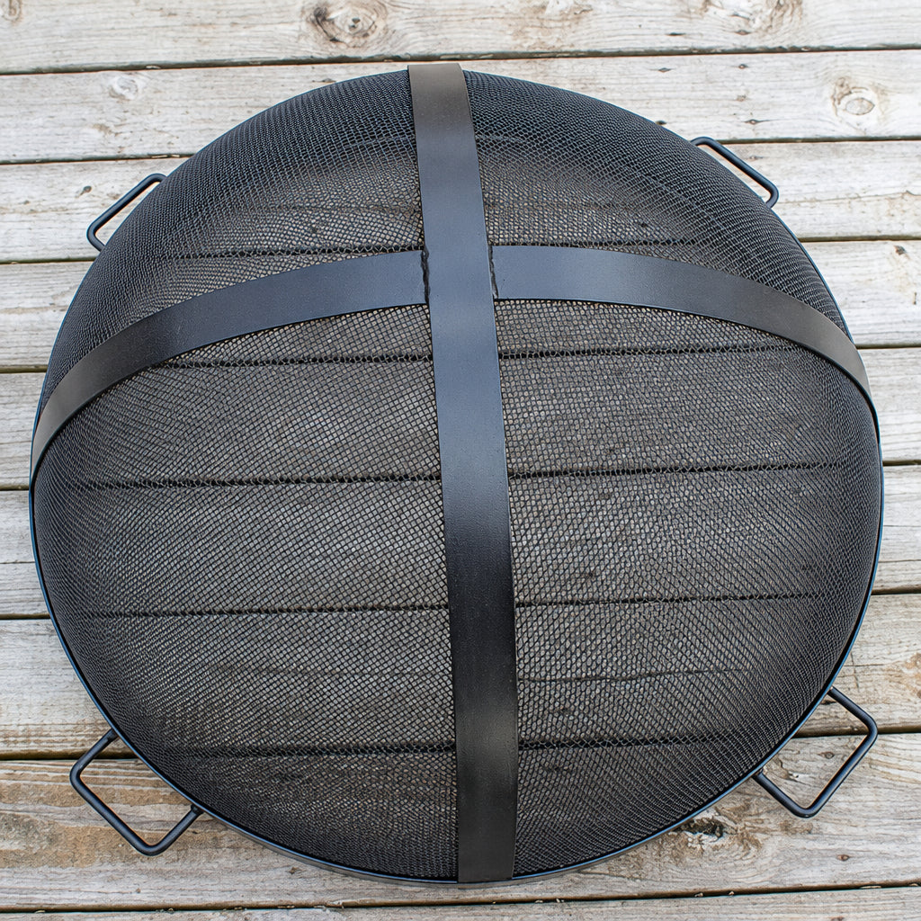 Fire Pit Art 40-Inch Outdoor Fire Pit Screen for Fireplace and Patio - SG-40, Fireplace - Yardify.com
