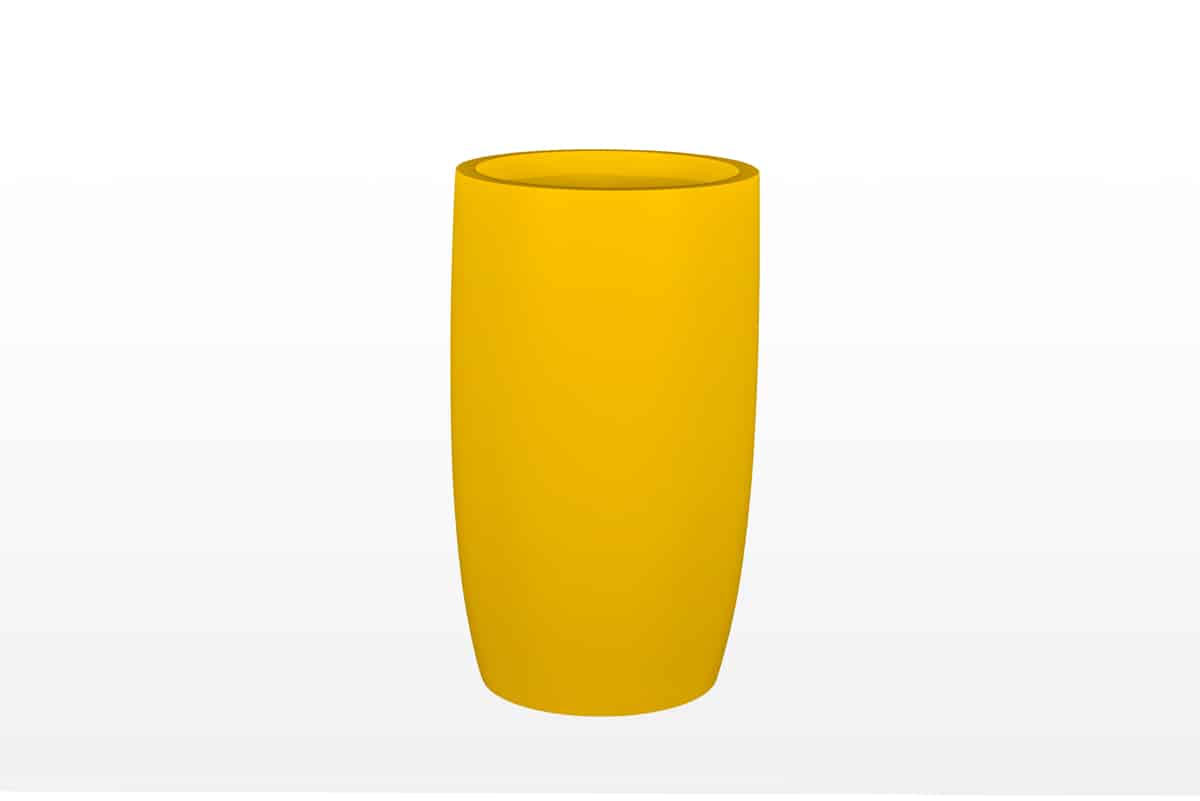 Jay Scotts Lisbon Fiberglass Round Planter Box - Size 18" x 32"H