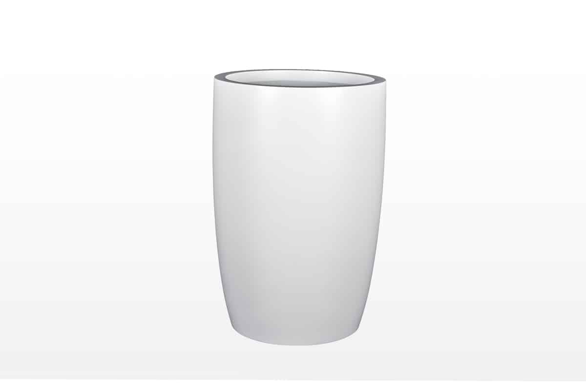 Jay Scotts Lisbon Fiberglass Round Planter Box - Size 24" x 36"H