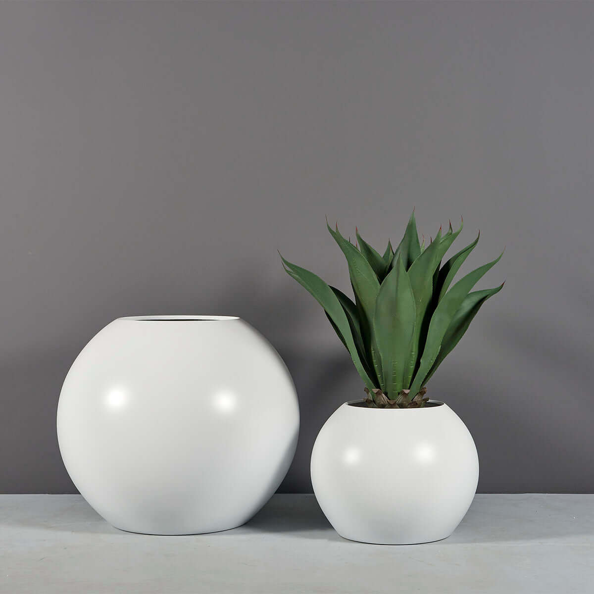 x large plant pots Jay Scotts Globe Fiberglass Round Planter Box