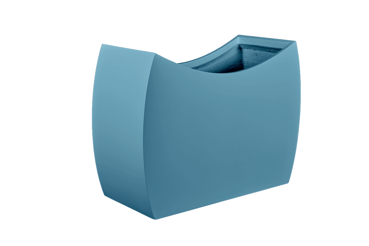 Jay Scotts Seoul Rectangular Fiberglass Planter Box - Size 48"L x 20"W x 36/30"H