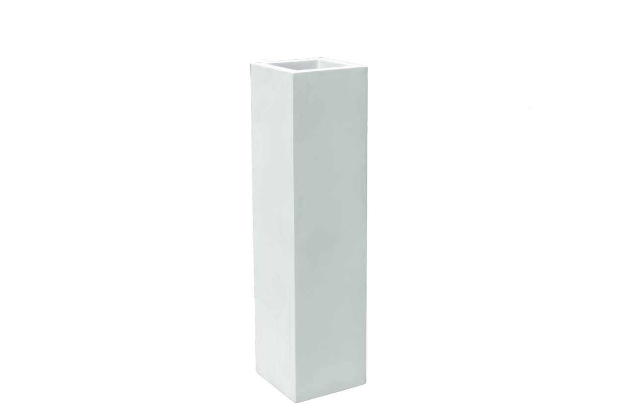 Jay Scotts Hong Kong Fiberglass Tall Square Planter Box - Size 10"x10"x42"H