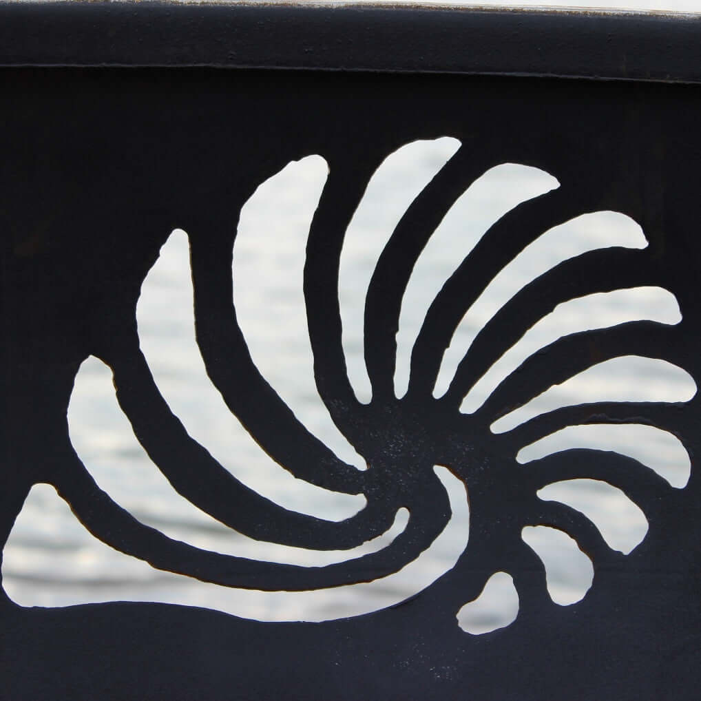 Fire Pit Art Beachcomber Handcrafted Carbon Steel Fire Pit (Beach), Fireplace - Yardify.com