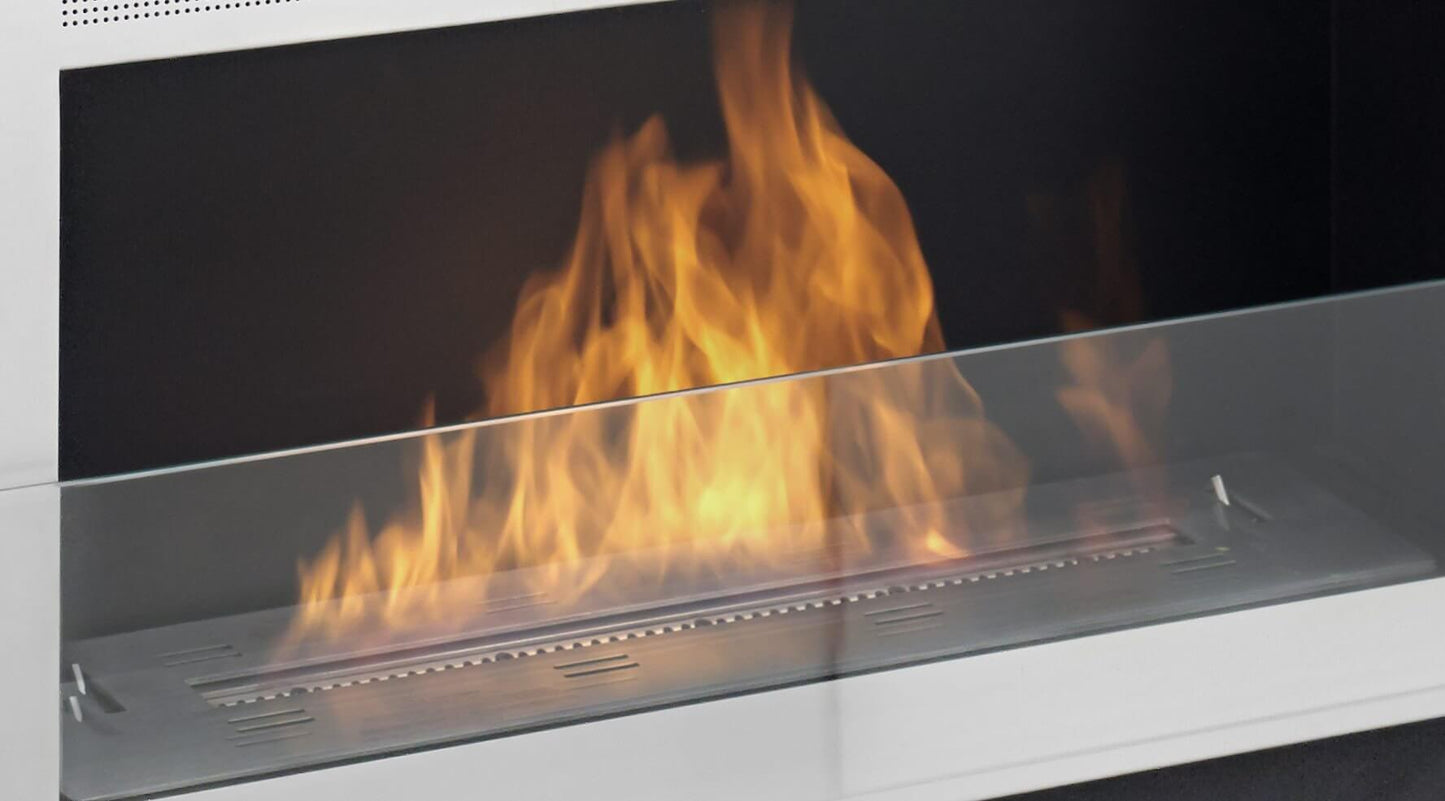 Eco-Feu 27" Drop-In Indoor / Outdoor Ethanol Fireplace Burner (AC-00118-SS), Fireplace - Yardify.com