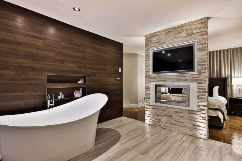 Eco-Feu MONTREAL 2-Sided - 41 3/4'' x 7 7/8'' x 22 7/8'' Ethanol Fireplace