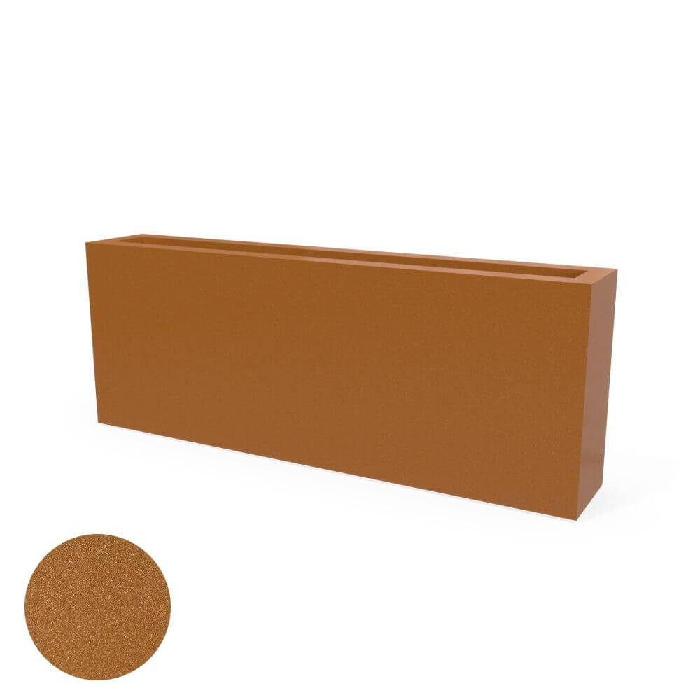 Jay Scotts Camoux Rectangular Fiberglass Planter Box - Size 48"L x 8"W x 18"H