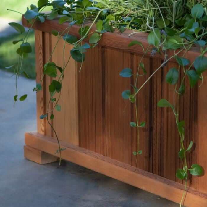 Wood Country Western Cedar Wood Patio Planters for Commercial-Grade, Planter - Yardify.com