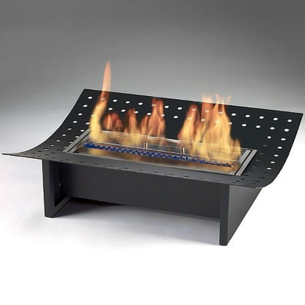 LIMOR® Tabletop Ethanol Fireplace Clean Burning Eco Friendly Fire Pits in  Black