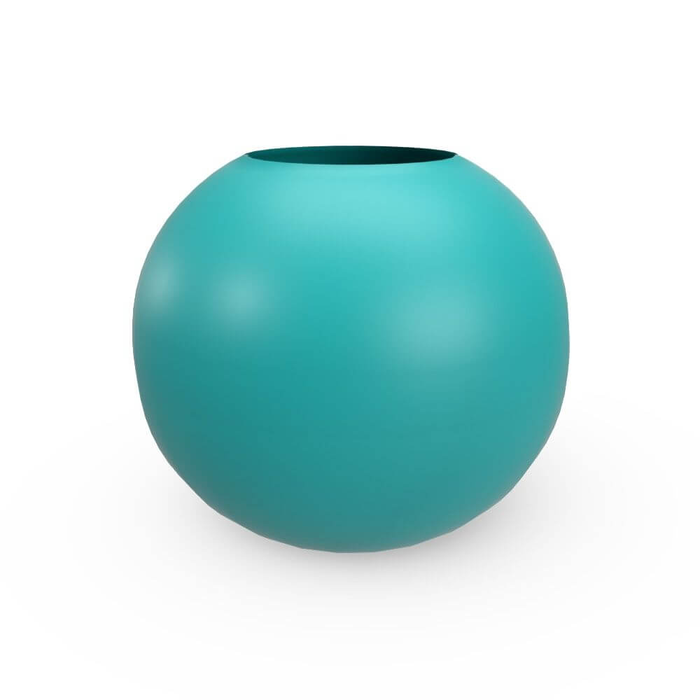 Jay Scotts Globe Fiberglass Round Planter Box - Size 24" x 19"H