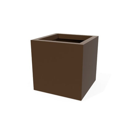 Jay Scotts Montroy Cube Fiberglass Square Planter Box - Size 12"L x 12"W x 12"H