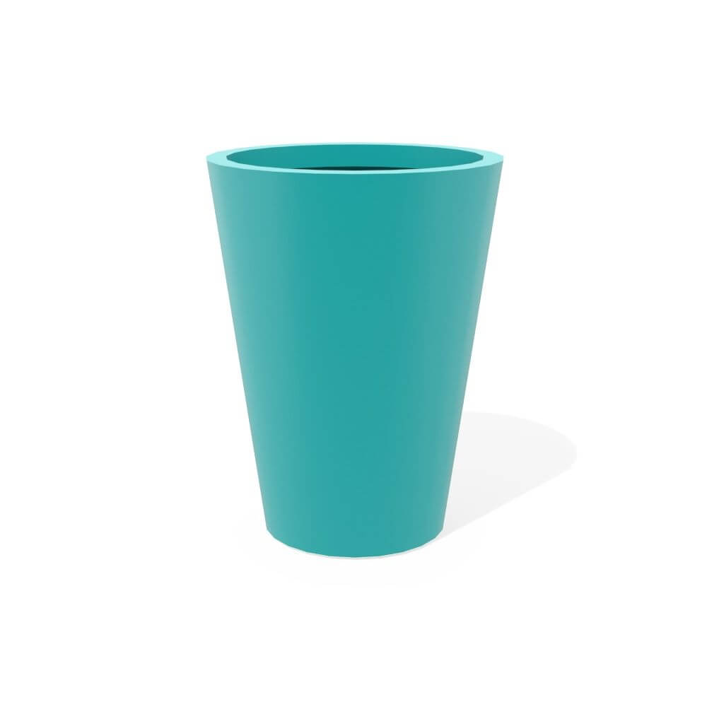 Jay Scotts Pego Oval Round Fiberglass Planter Box - Size 18" x 14" x 26"H