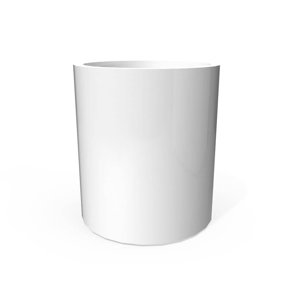 Jay Scotts Rio Grande Cylinder Round Fiberglass Planter Box - Size 18" x 20"H