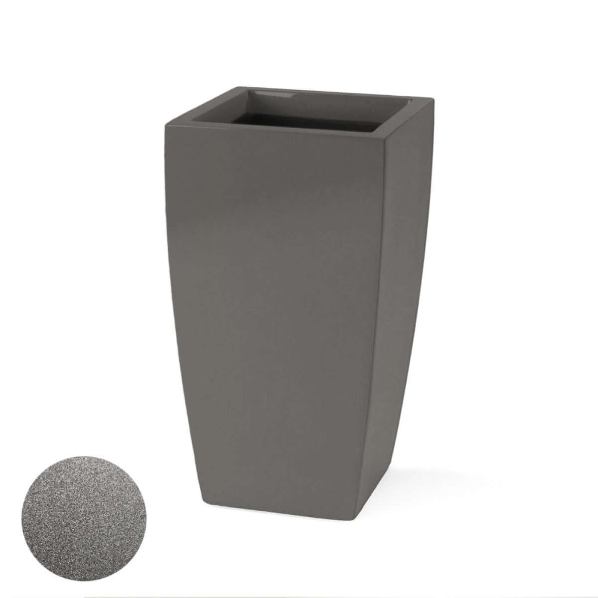 Jay Scotts Toulan Tall Tapered Square Fiberglass Planter Box - Size 16"L x 16"W x 30"H