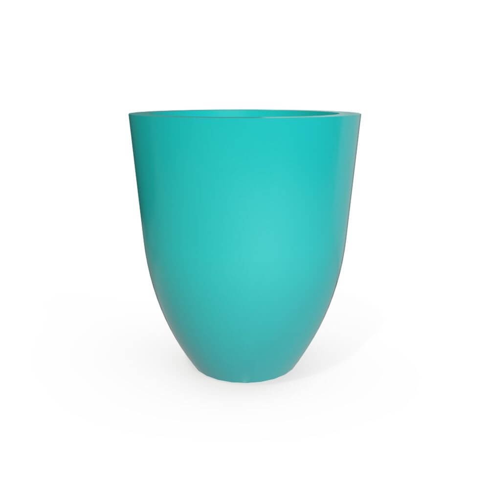 Jay Scotts Valencia Round Fiberglass Planter Box - Size 15" x 18"H