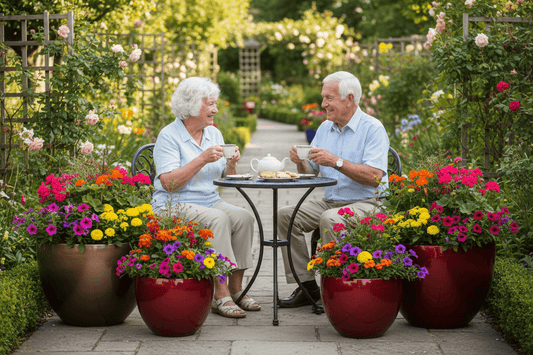 The Therapeutic Gift: Why Outdoor Gardening and Premium Fiberglass Planters Keep Grandparents Healthy, Happy, and Connected