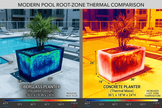 Concrete Planters vs. Fiberglass: A Side-by-Side Structural Breakdown for 2026