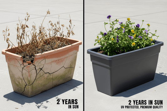 Why Automotive-Finished Fiberglass Planters Crush Cheap Plastic Options