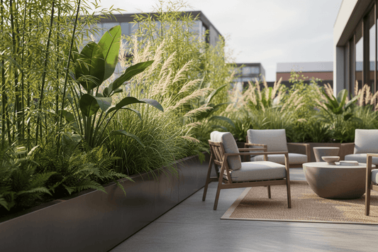 Slim Trough Planters for Narrow Patios: Blocking Views on Urban Decks