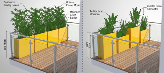 What Weighs 21 Pounds but Blocks a Neighbor's View? The Amesbury Tall Rectangular Planter Deep Dive