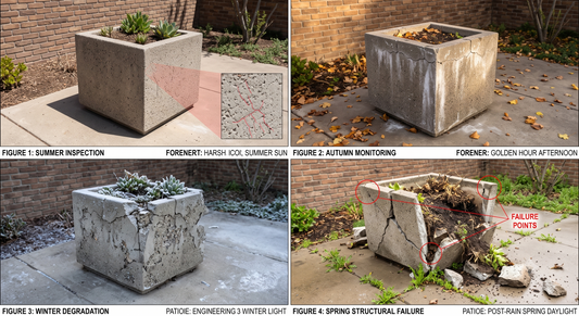Your Concrete Planter Is Cracking Right Now: The Freeze-Thaw Damage You Can't See