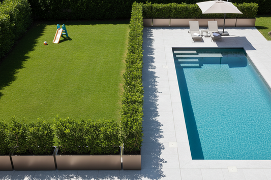 Securing Poolside Danger Zones: Why Parents Use Large Architectural Planters for Child Safety