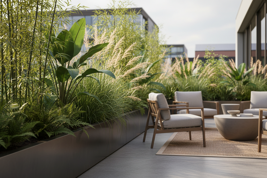 Slim Trough Planters for Narrow Patios: Blocking Views on Urban Decks
