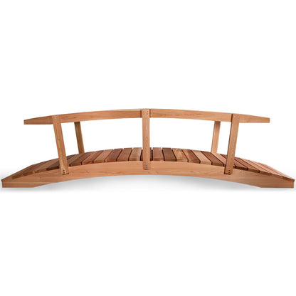 12-Ft Cedar Garden Bridge with Side Rails