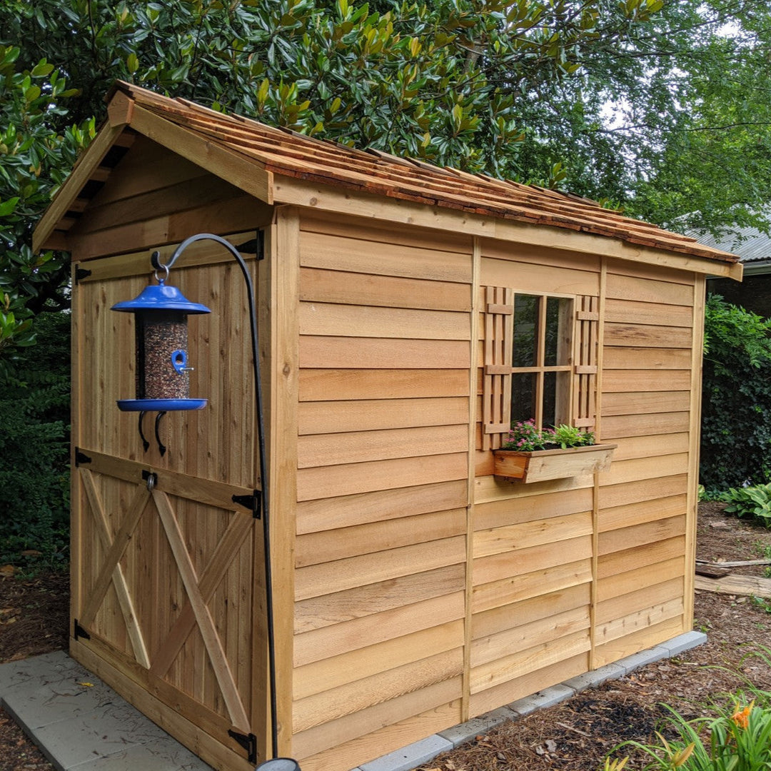 Homestead Rancher Cedar Storage Shed Kit (6'x6' to 10'x20')