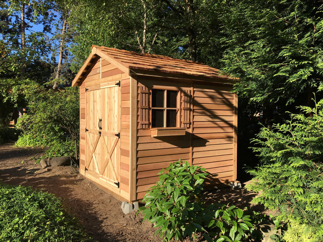 Homestead Rancher Cedar Storage Shed Kit (6'x6' to 10'x20')