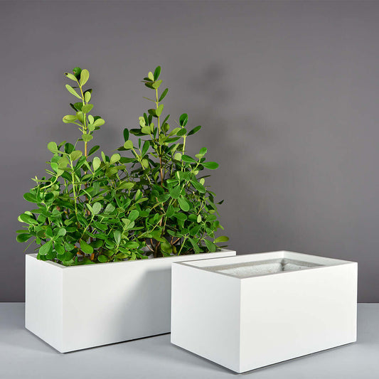 Jay Scotts Torino Fiberglass Rectangular Planter - 72"L x 24"W x 18"H - Color: BRZ Metallic Bronze - Yardify Commercial Spec