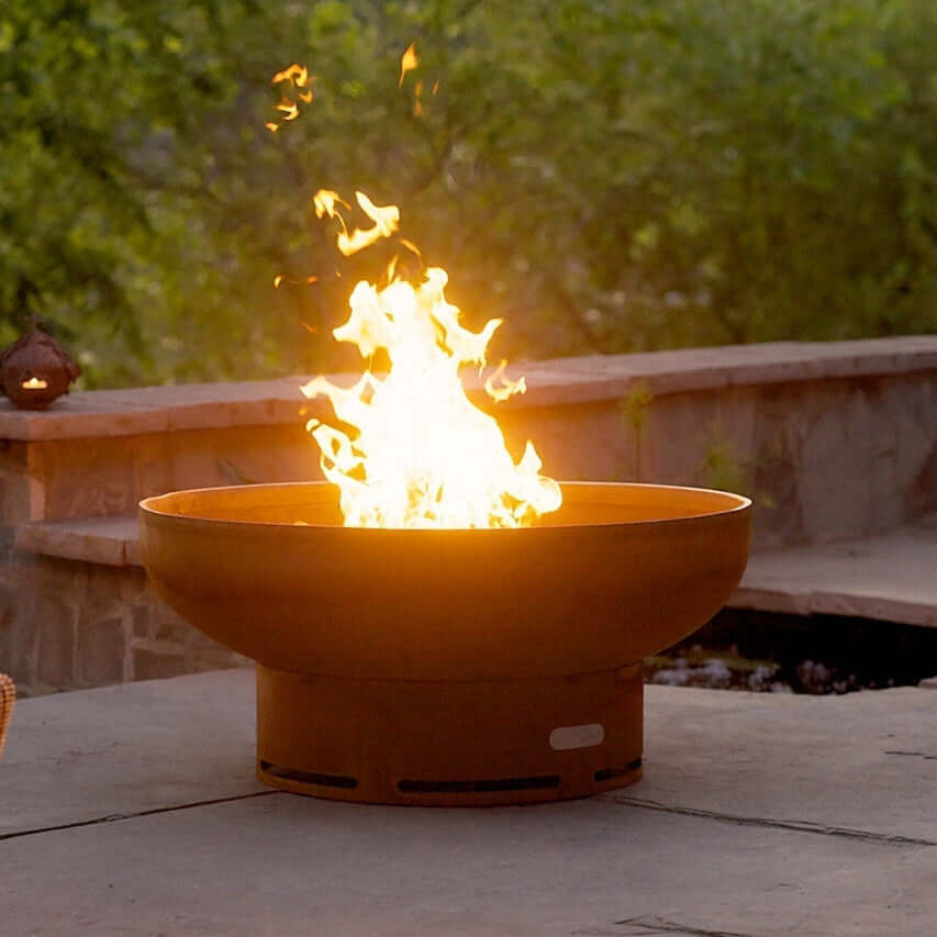 Fire Pit Art Low Boy - 30" Handcrafted Carbon Steel Steel Fire Pit (LB)