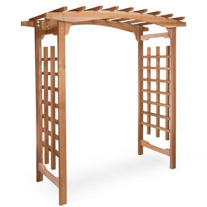 Cedar Pagoda Garden Arbor & Planter Box Set (PA96-Set)