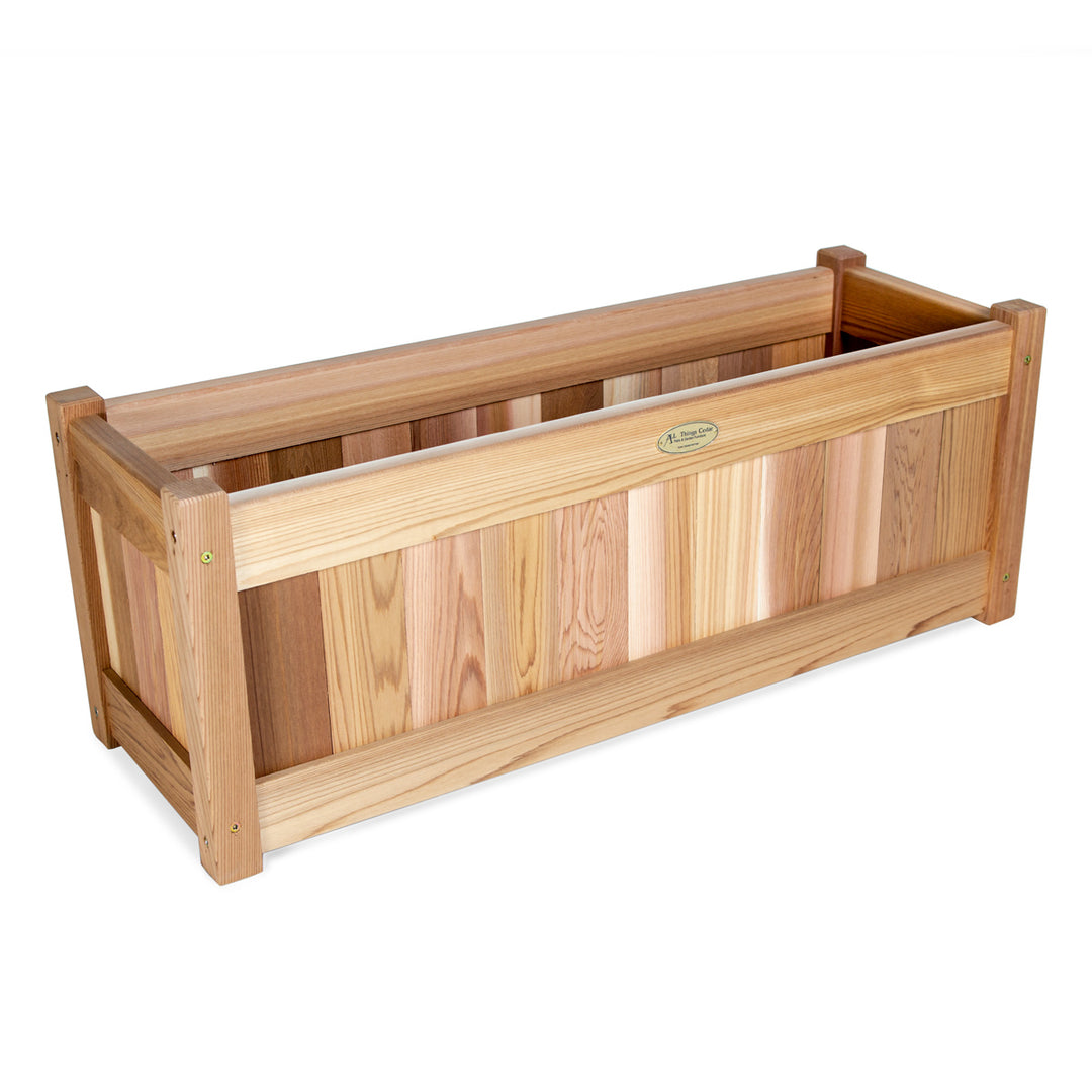 Cedar Pagoda Garden Arbor & Planter Box Set (PA96-Set)