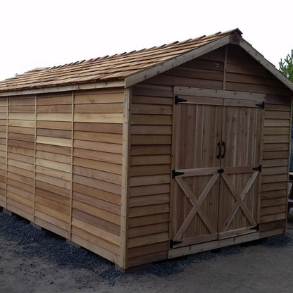 Homestead Rancher Cedar Storage Shed Kit (6'x6' to 10'x20')