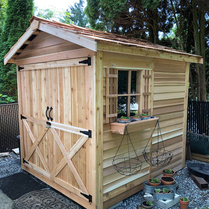 Homestead Rancher Cedar Storage Shed Kit (6'x6' to 10'x20')