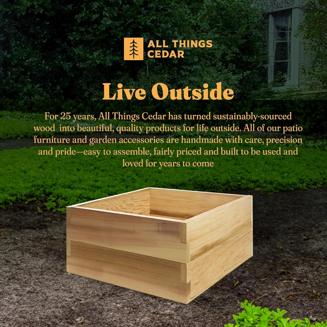 2-Ft Double Layer Raised Cedar Garden Box (RG24-2)