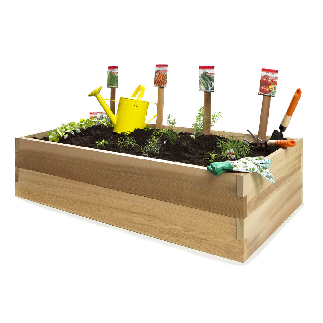 4x2-Ft Double Layer Raised Cedar Garden Box (RG48-2)