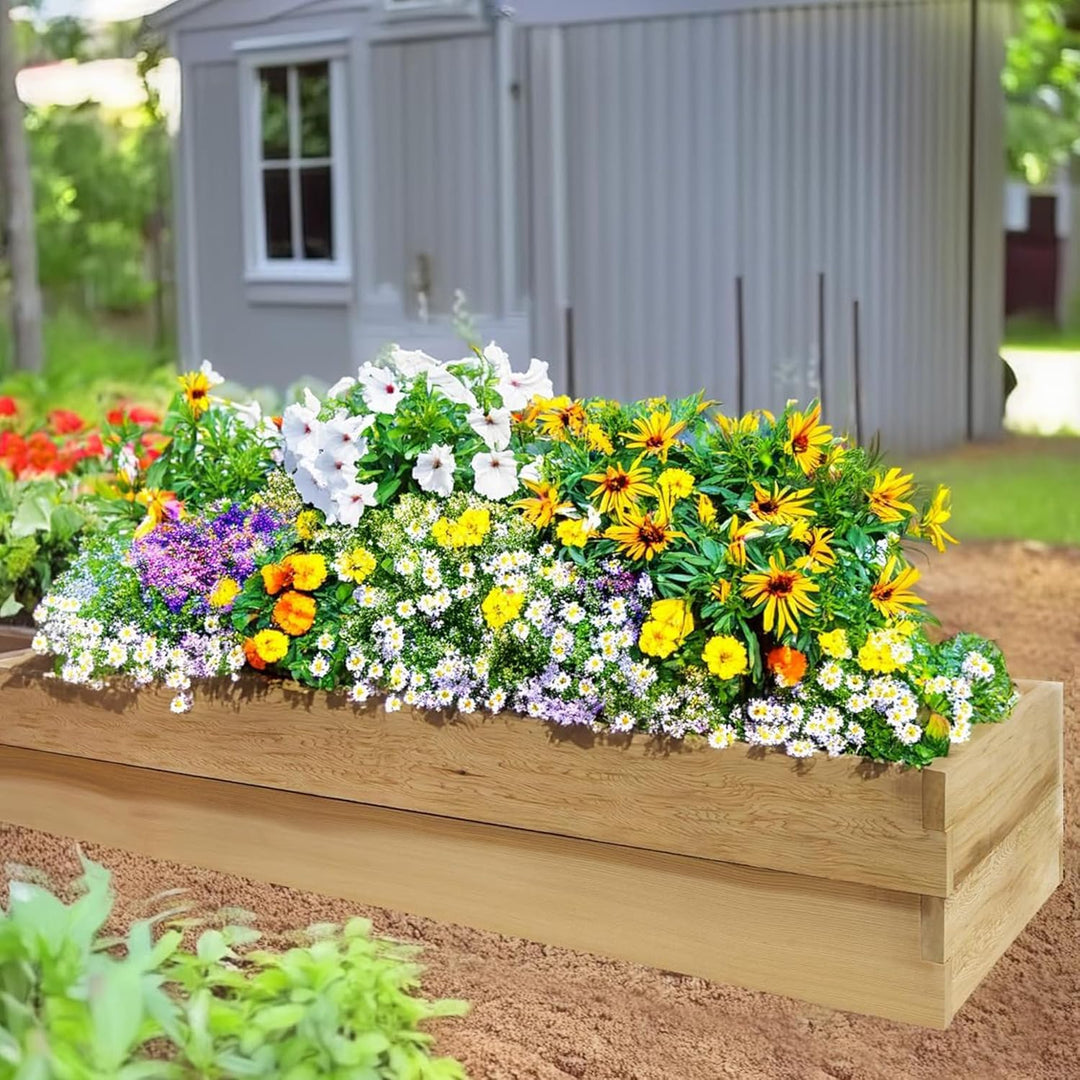 6x2-Ft Double Layer Raised Cedar Garden Box (RG72-2)