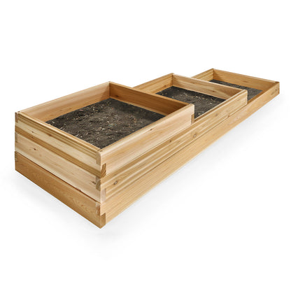 3-Step Tiered Cedar Garden Box (RGT15)