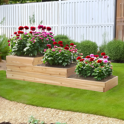 3-Step Tiered Cedar Garden Box (RGT15)