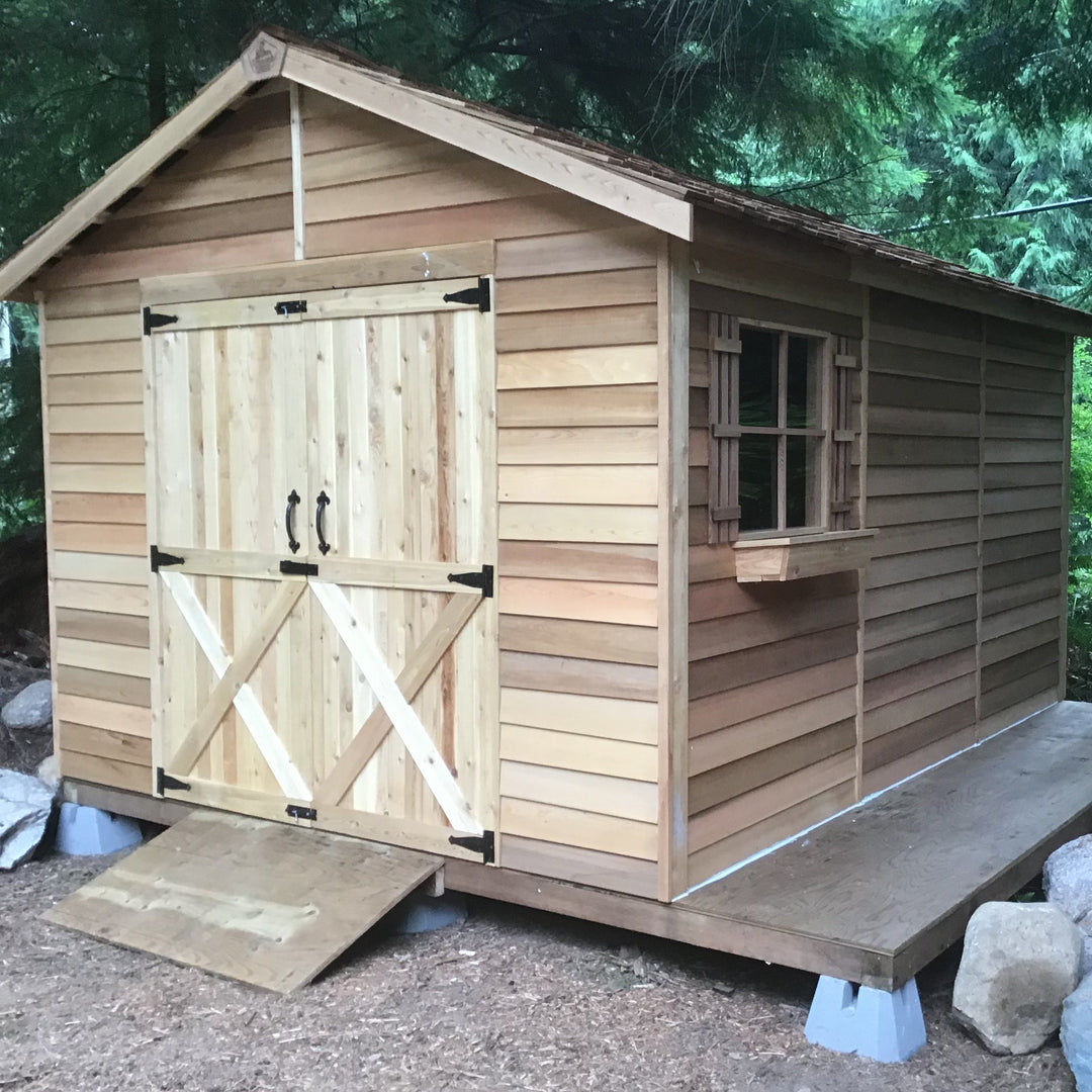 Homestead Rancher Cedar Storage Shed Kit (6'x6' to 10'x20')
