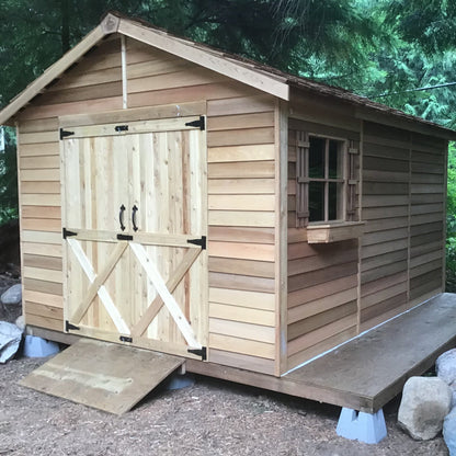 Homestead Rancher Cedar Storage Shed Kit (6'x6' to 10'x20')
