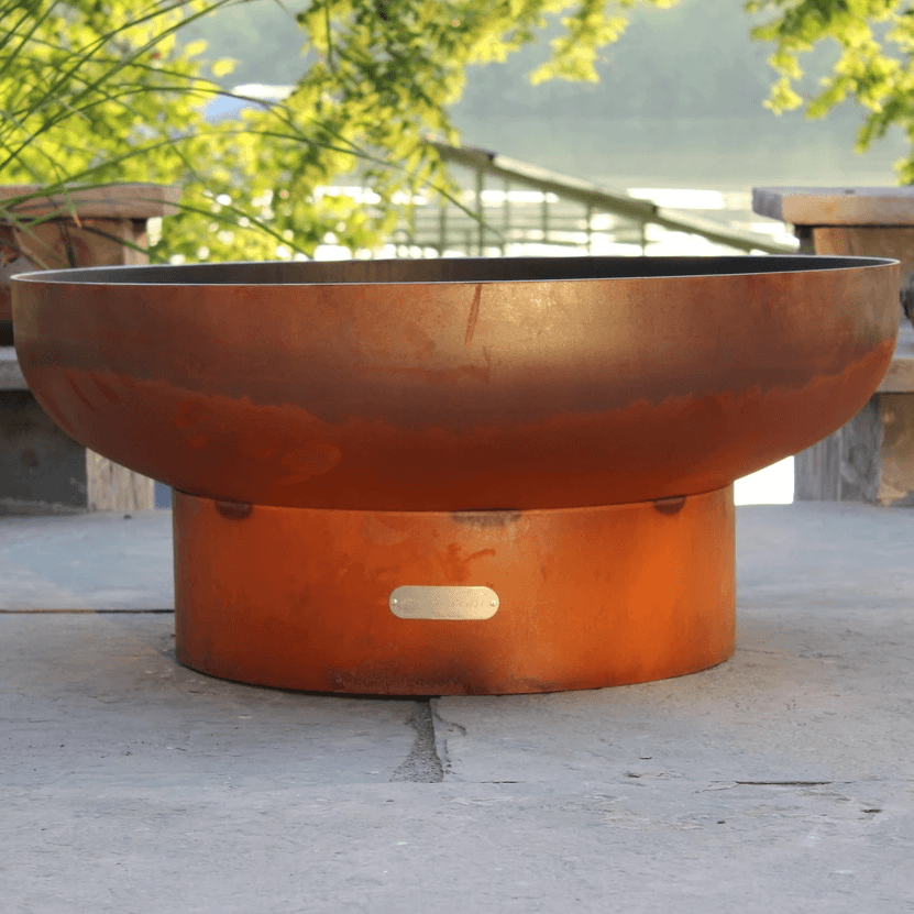 Fire Pit Art Low Boy - 30" Handcrafted Carbon Steel Steel Fire Pit (LB)