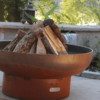 Fire Pit Art Low Boy - 30" Handcrafted Carbon Steel Steel Fire Pit (LB)