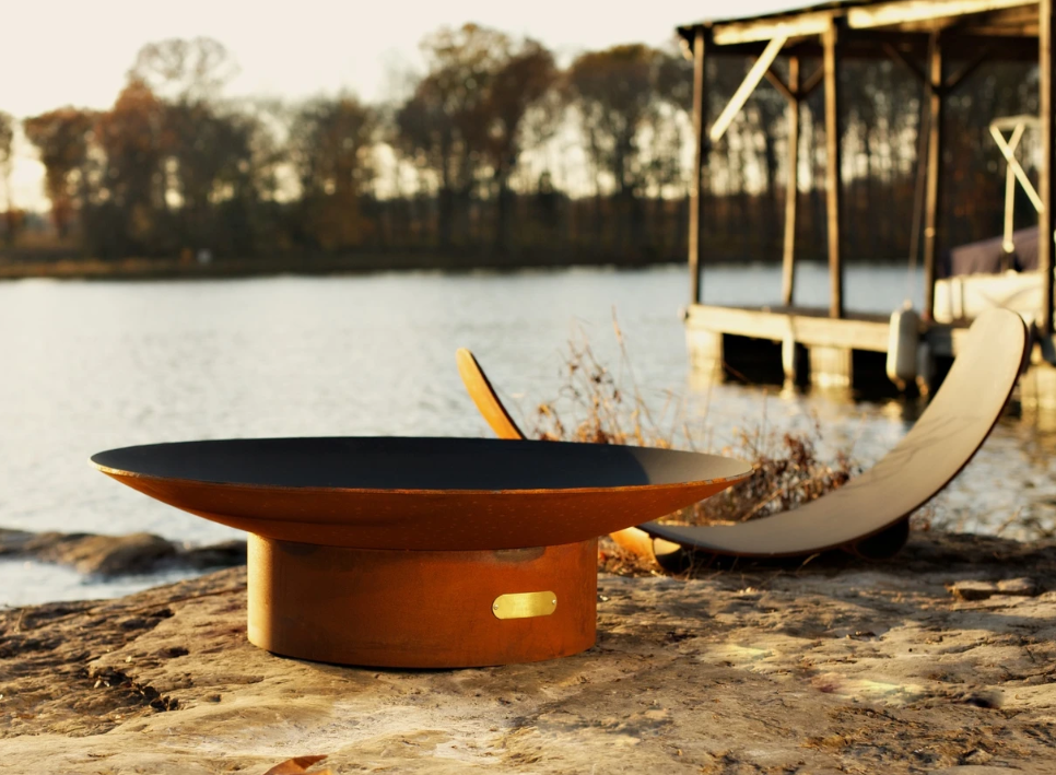 Fire Pit Art Asia - 36" Handcrafted Carbon Steel Fire Pit (AS 36)
