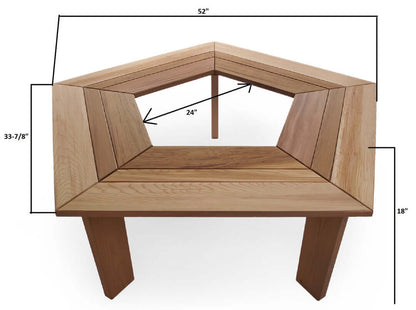 Wrap Around Tree Cedar Bench (TB50)